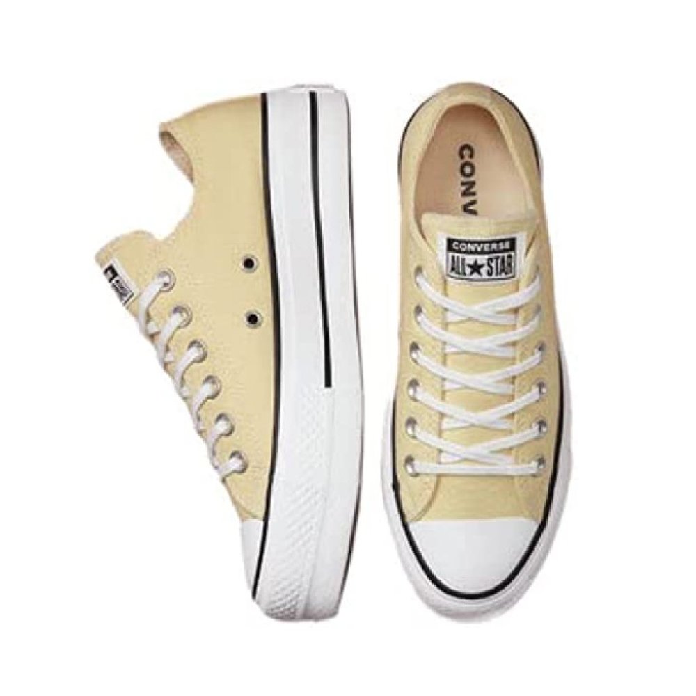 Converse Women's Chuck Taylor All Star Lift Sneakers in Lemon Drop/Egret (8)